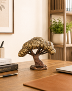 Taakshva Handcrafted Masterpiece Tree Sculpture for Elite Interiors Vintage Dual Tone Finish