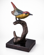 Hand-Finished Multi-Tonal Songbird Sculpture