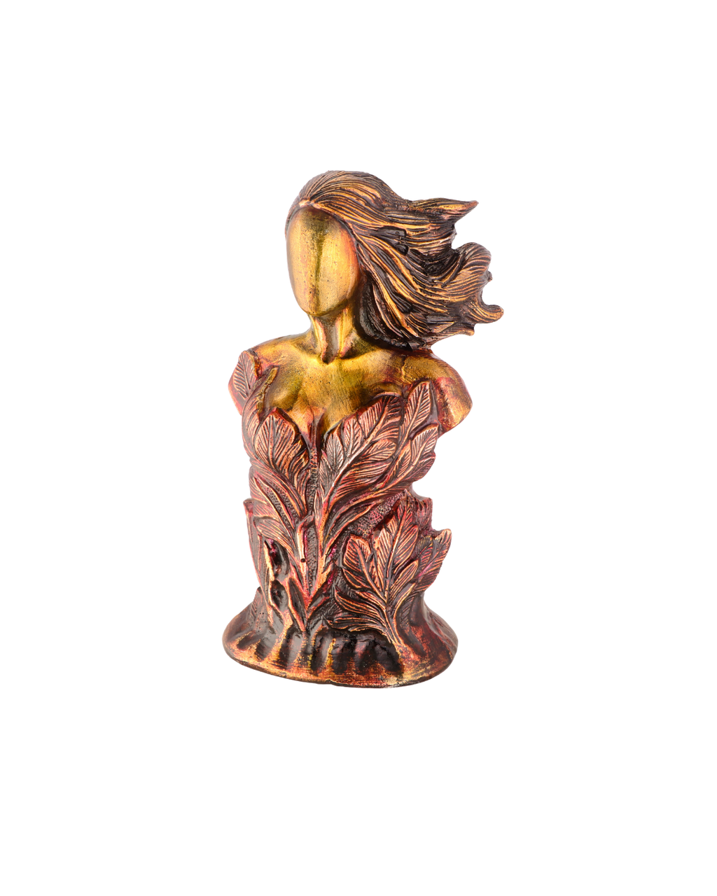 Taakshva Handcrafted Abstract Lady Sculpture Vintage Metallic Finish