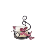 Taakshva Handcrafted Butterfly Candle Holder black matte finish