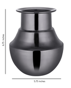 Handcrafetd Heritage Kalash Black Vase