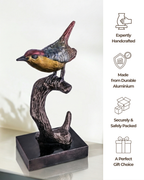 Hand-Finished Multi-Tonal Songbird Sculpture