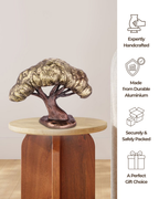 Taakshva Handcrafted Masterpiece Tree Sculpture for Elite Interiors Vintage Dual Tone Finish