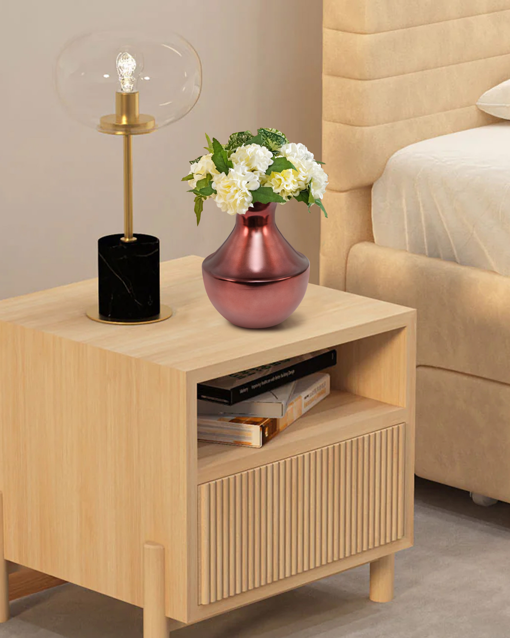 Handcrafted Polished Metallic Vase