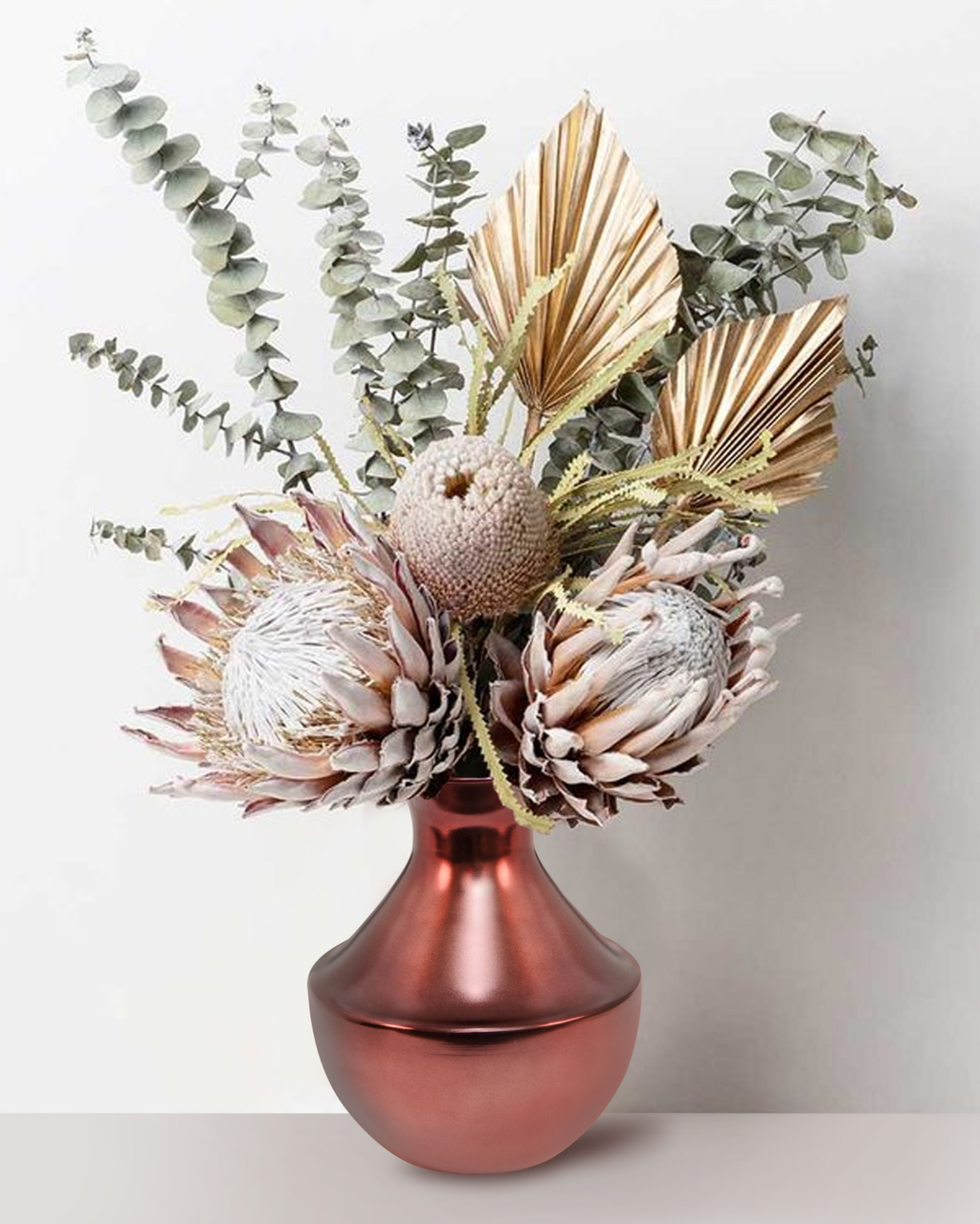 Handcrafted Polished Metallic Vase