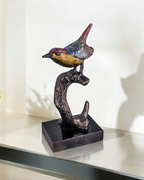 Hand-Finished Multi-Tonal Songbird Sculpture