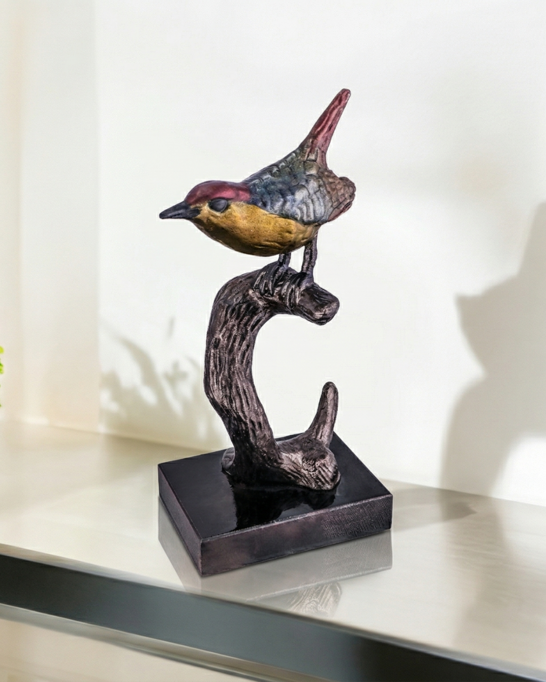 Hand-Finished Multi-Tonal Songbird Sculpture