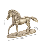 Handcrafted Majestic Horse Vintage Gold