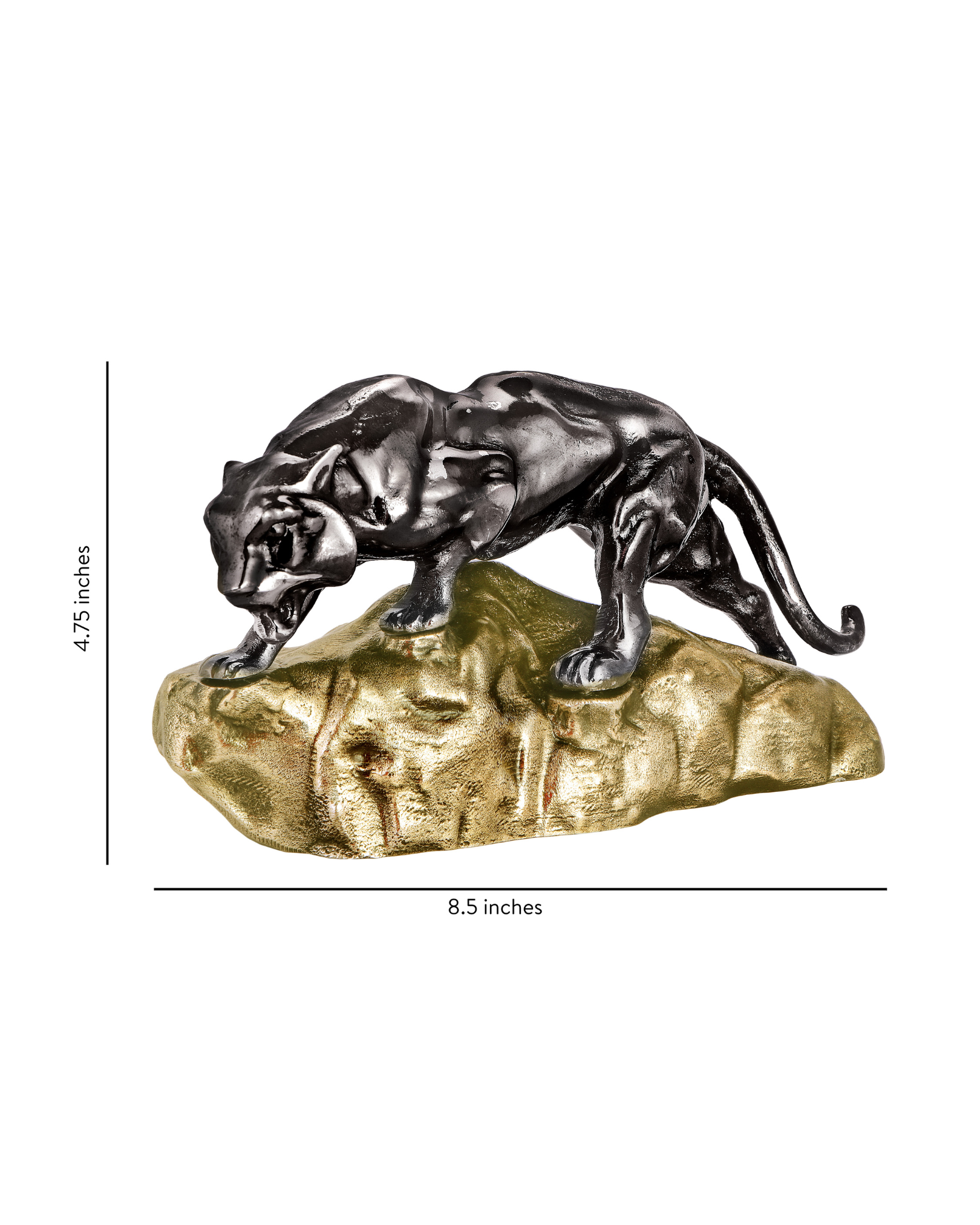 Handcrafted Royal Tiger Showpiece with Antique Base