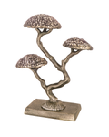 Handcrafted Artisan Cast Bonsai Object with Antiqued Finish