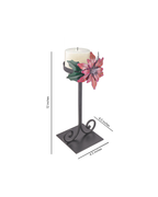 Taakshva Handcrafted Floral Candle Holder