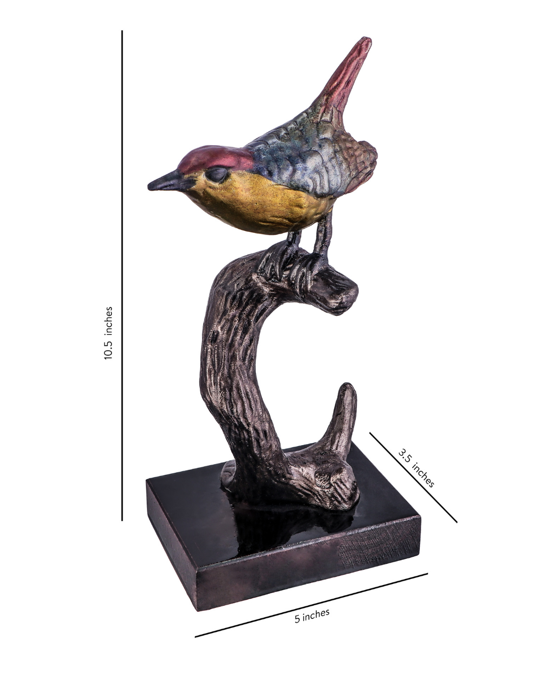 Hand-Finished Multi-Tonal Songbird Sculpture