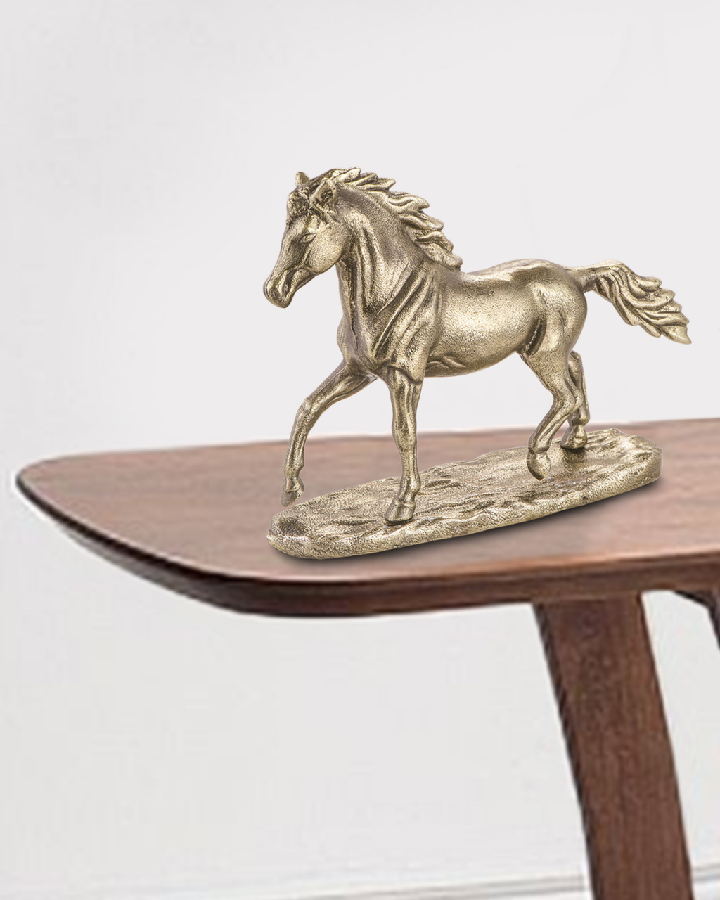 Handcrafted Majestic Horse Vintage Gold