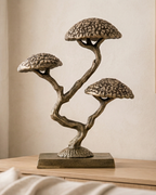 Handcrafted Artisan Cast Bonsai Object with Antiqued Finish