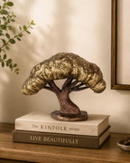 Taakshva Handcrafted Masterpiece Tree Sculpture for Elite Interiors Vintage Dual Tone Finish