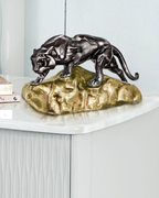 Handcrafted Royal Tiger Showpiece with Antique Base