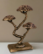 Handcrafted Artisan Cast Bonsai Object with Antiqued Finish