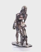 Handcrafted Lady with the Noble Companion Sculpture