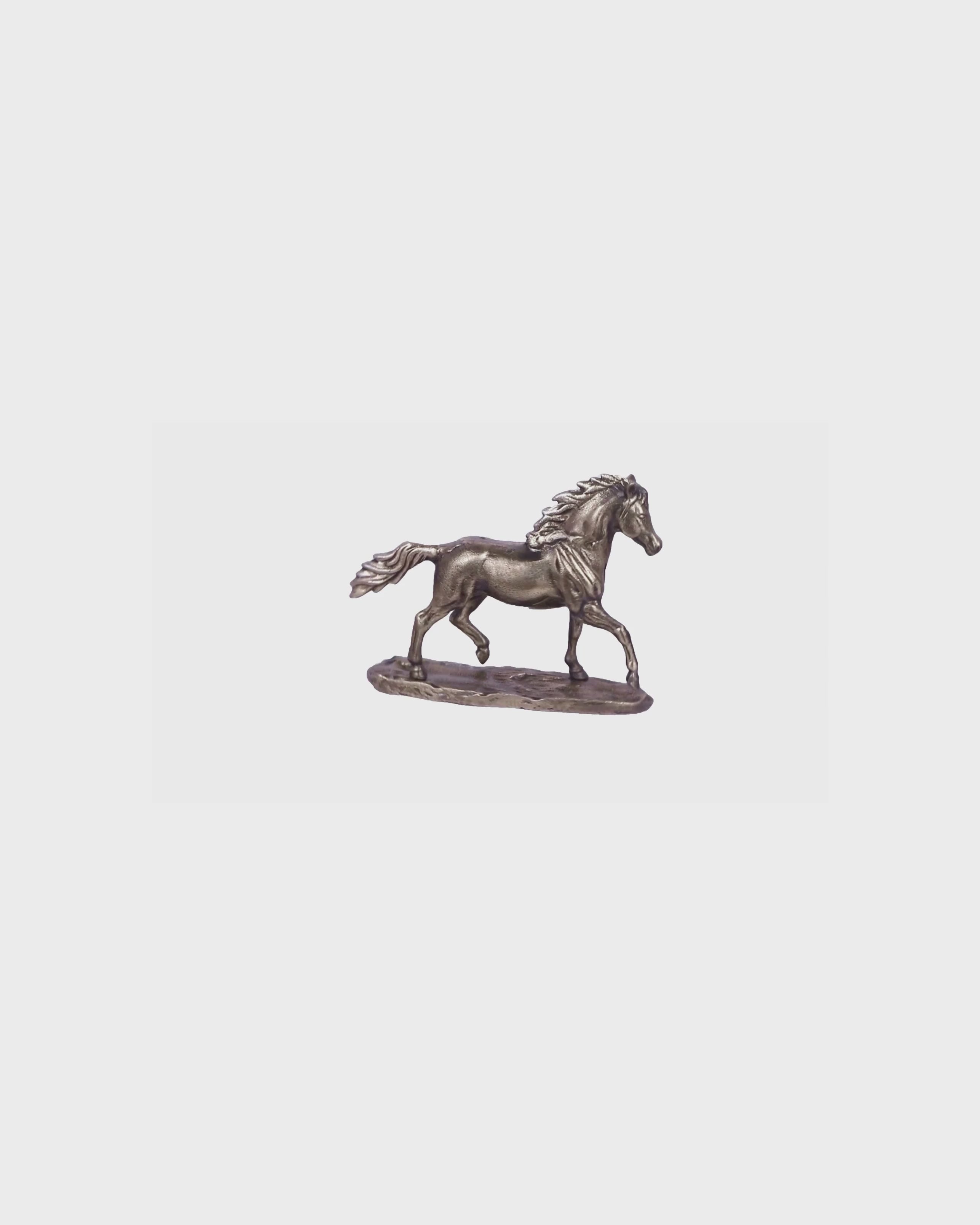 Handcrafted Majestic Horse Vintage Gold
