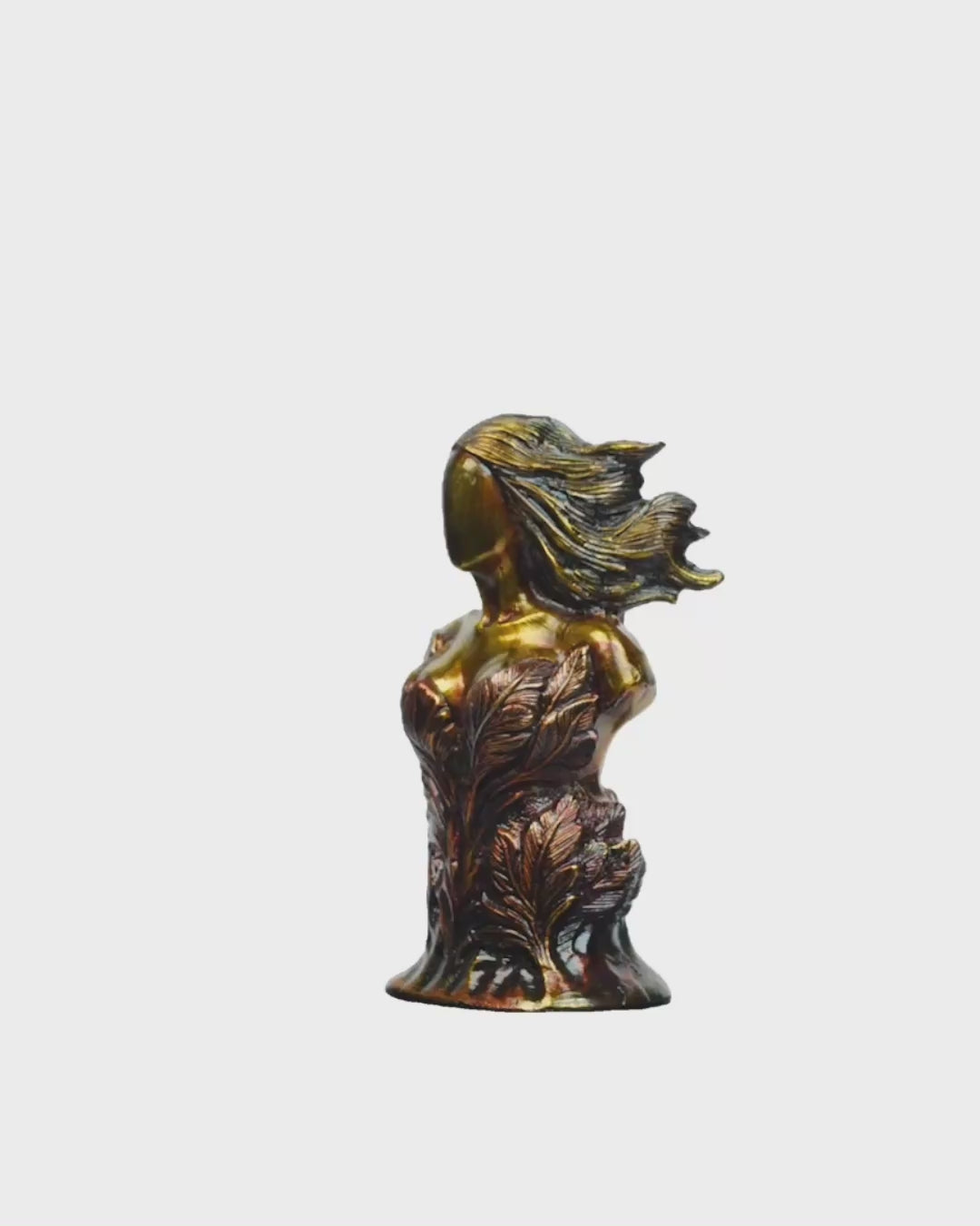 Taakshva Handcrafted Abstract Lady Sculpture Vintage Metallic Finish
